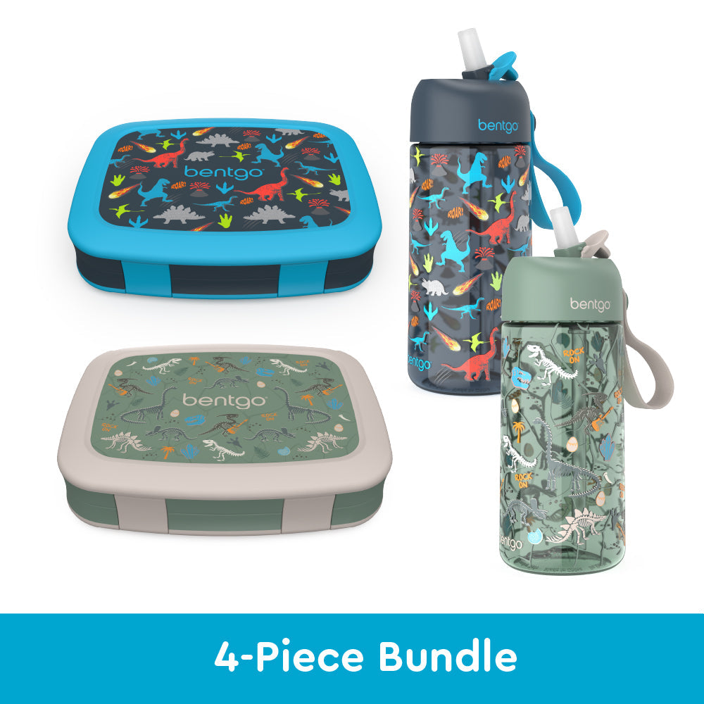 bentgo-kids-prints-lunch-boxes-and-water-bottles-f2 bentgo-lunch-box-bottle-bundle-dinsoaur-fossils-1.jpg